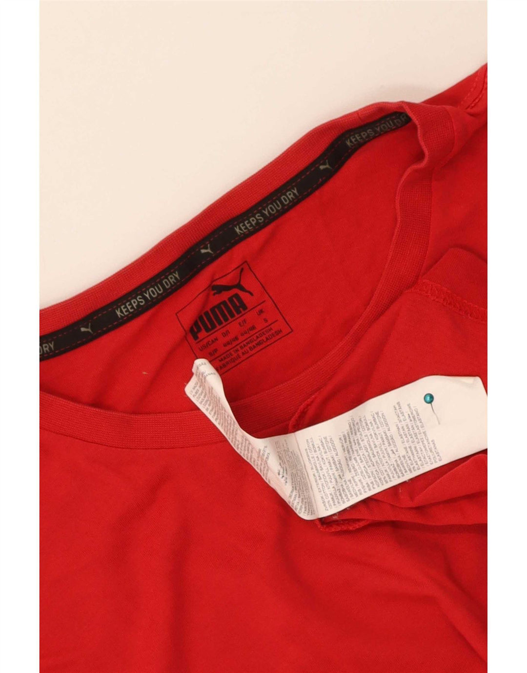 T-shirt męski Puma, mały, czerwony, bawełniany