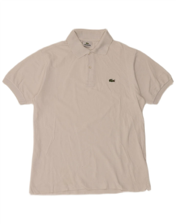 Męska koszulka polo Lacoste, rozmiar 3, mała, biała, bawełniana