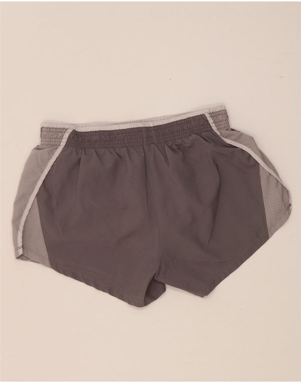 Damskie spodenki sportowe Nike Dri Fit UK 10, małe, szare, poliestrowe