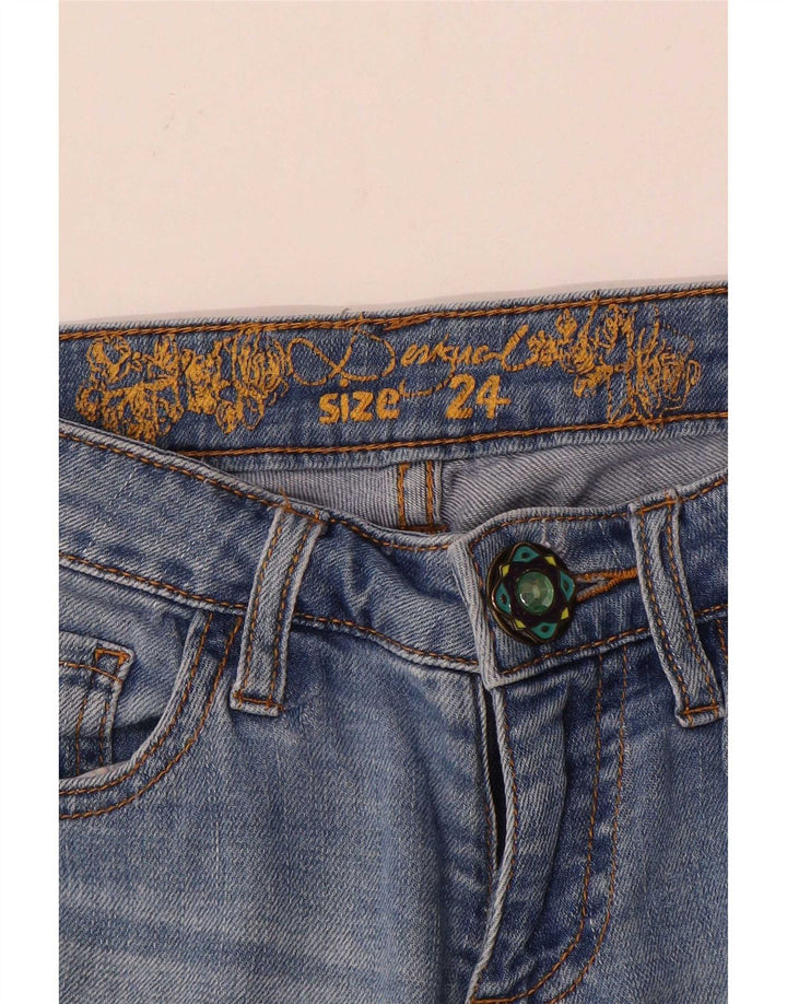 Damskie spodnie joggery Desigual Tapered Jeans W24 L27 Niebieski Patchwork