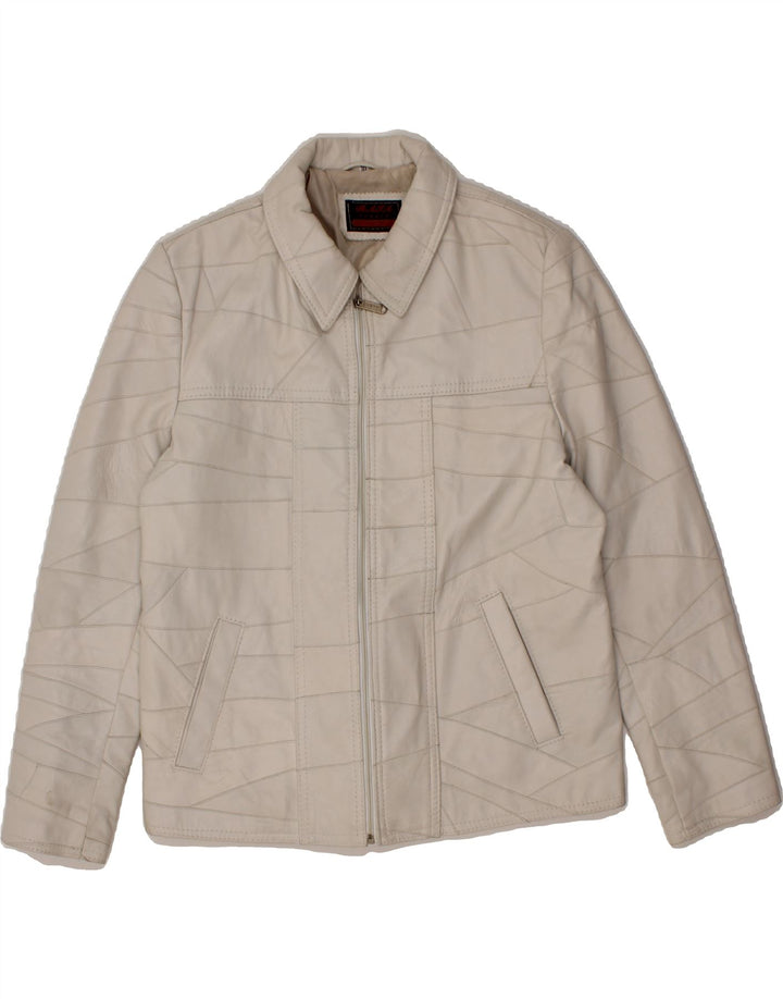 VINTAGE Womens Bomber Jacket UK 20 2XL White Vintage Vintage and Second-Hand Vintage from Messina Hembry 