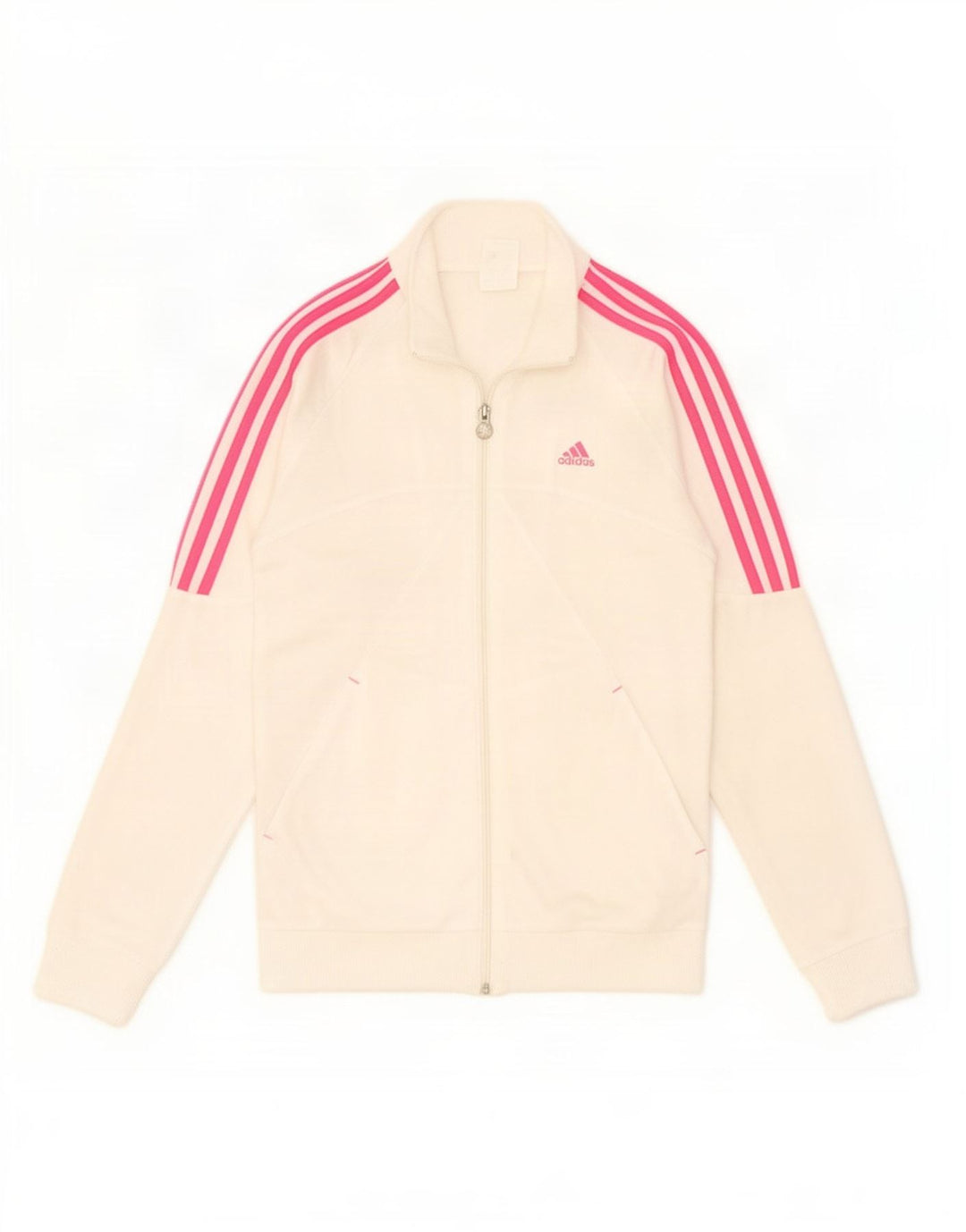 Kurtka dziewczęca Adidas Dresowa Top 14-15 Lat Off White Poliester
