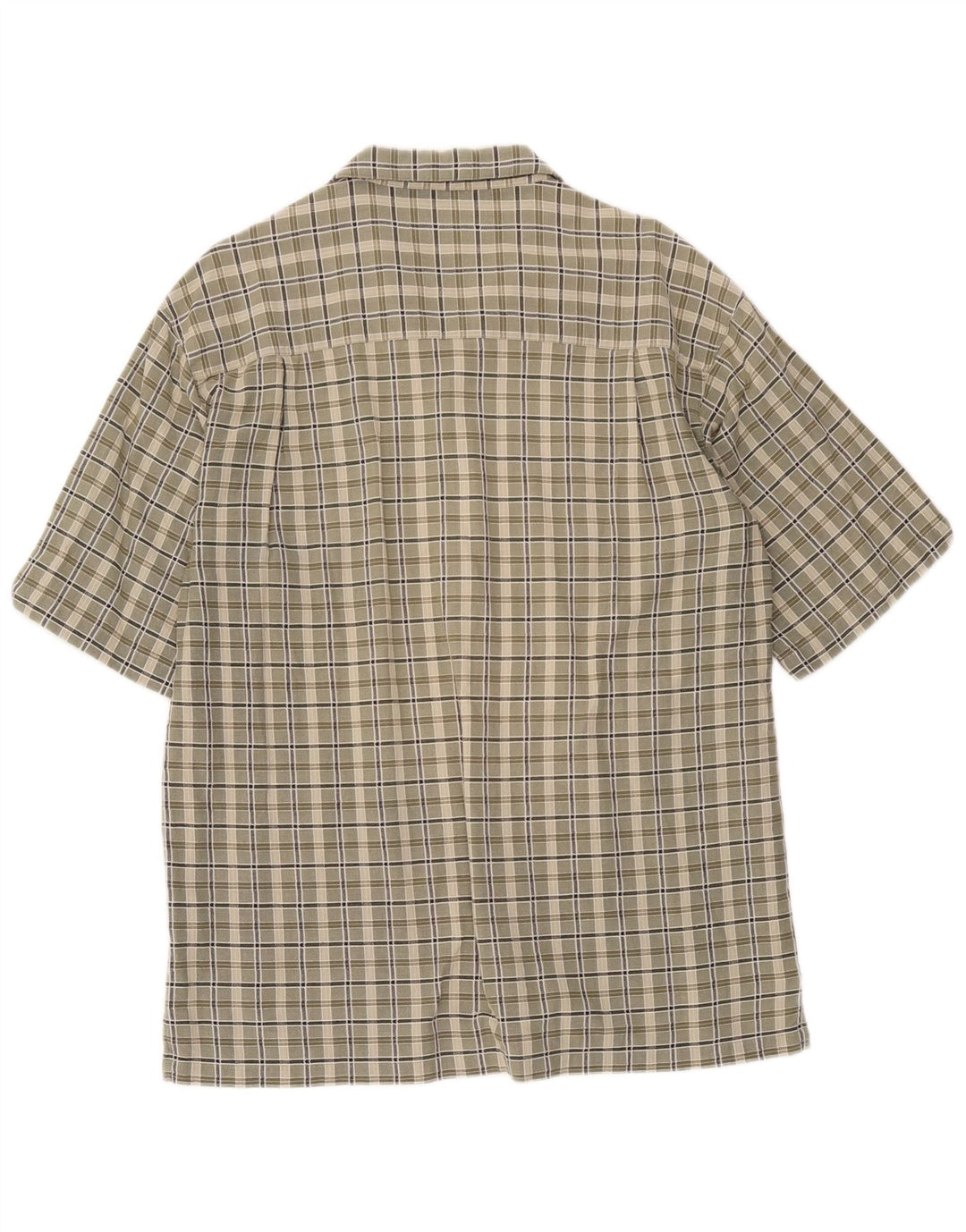 Męska koszula z krótkim rękawem Columbia, średnia khaki, bawełniana kratka