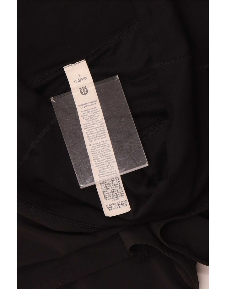 Damskie spodenki sportowe Lululemon US 2 XS, czarny nylon