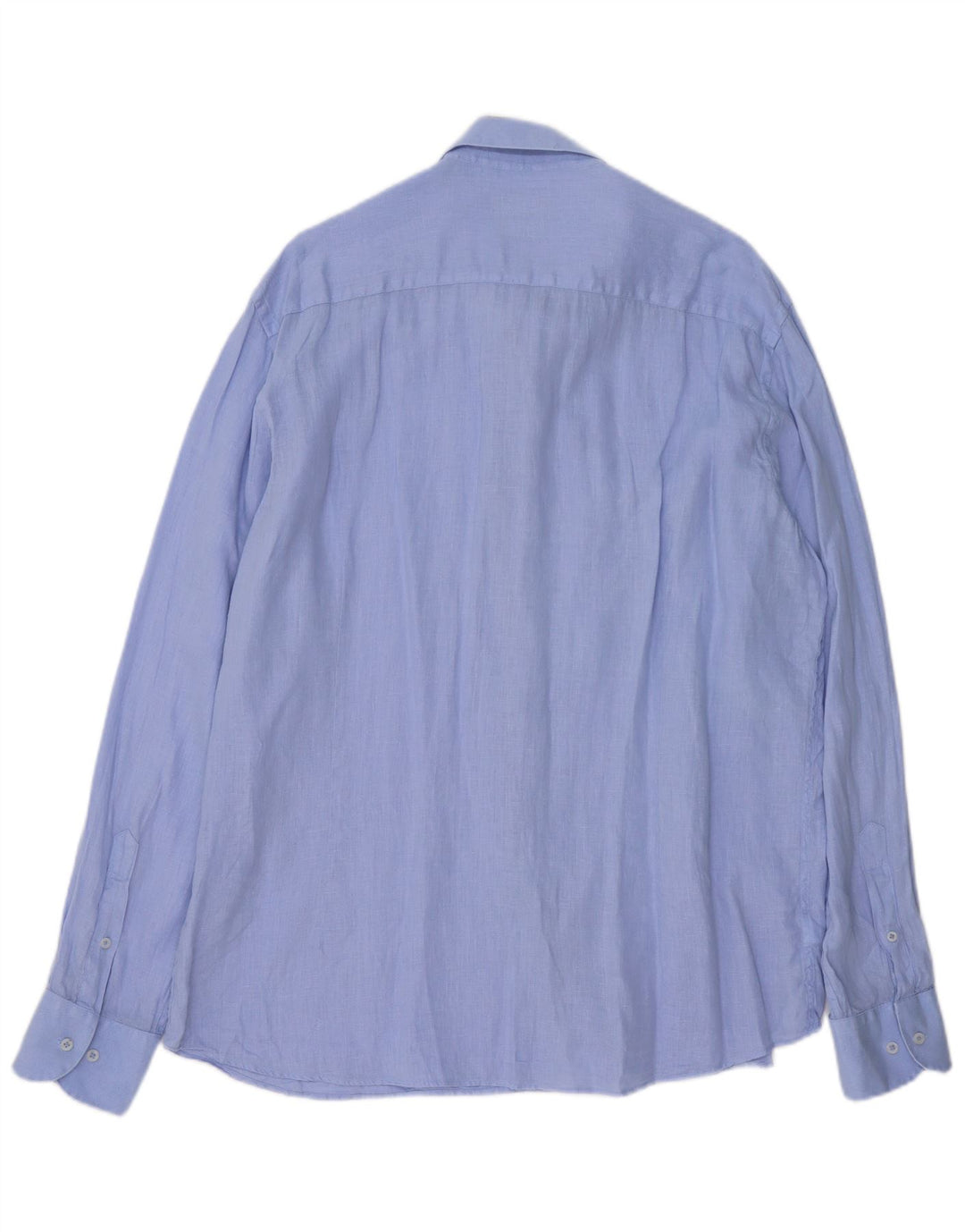 Koszula męska MASSIMO DUTTI 2XL niebieska lniana