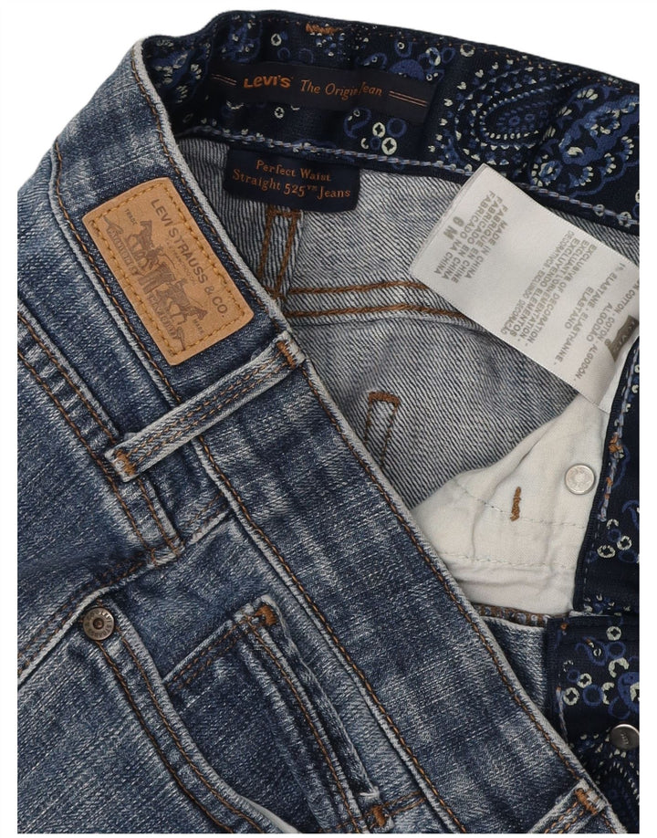 Damskie jeansy LEVI'S 525 Straight US 6 Medium W28 L31 Niebieskie bawełniane