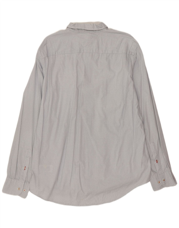 Męska koszula o regularnym kroju TOMMY HILFIGER XL, biała, geometryczna, bawełniana