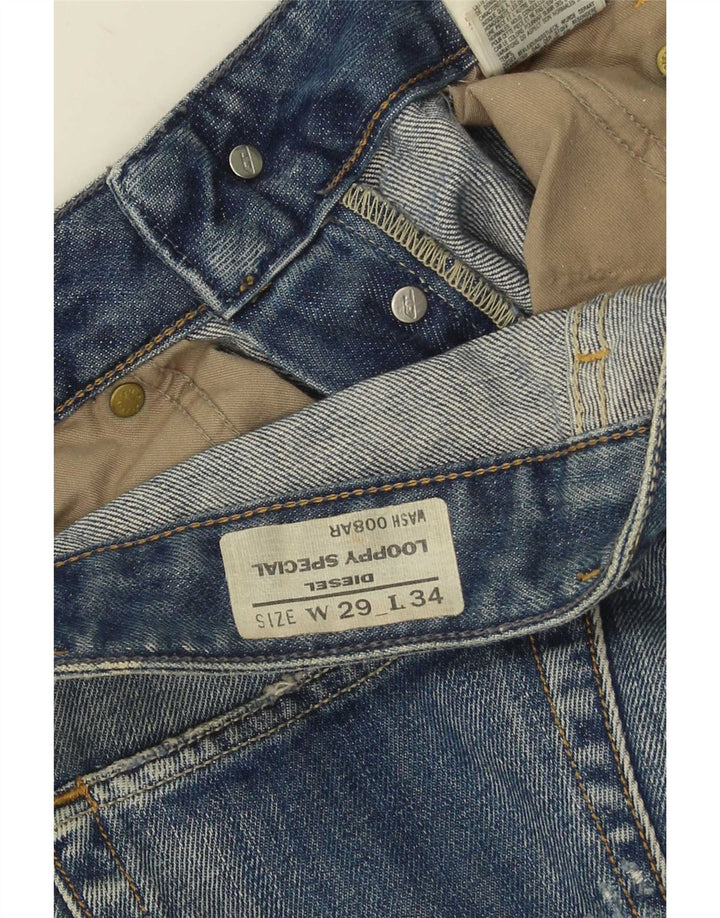 Damskie jeansy Diesel Loopy Distressed Slim W29 L34 Niebieskie