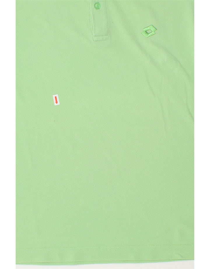 LOTTO Mens Polo Shirt Medium Green Vintage Lotto and Second-Hand Lotto from Messina Hembry 