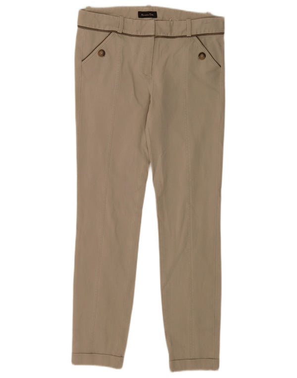 Spodnie damskie Massimo Dutti Skinny EU 38 Small W28 L27 Beżowe