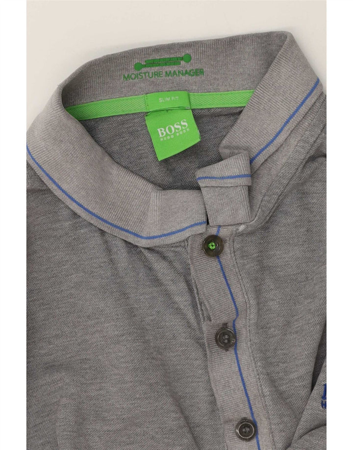 Męska koszulka polo slim fit Hugo Boss XL, szara
