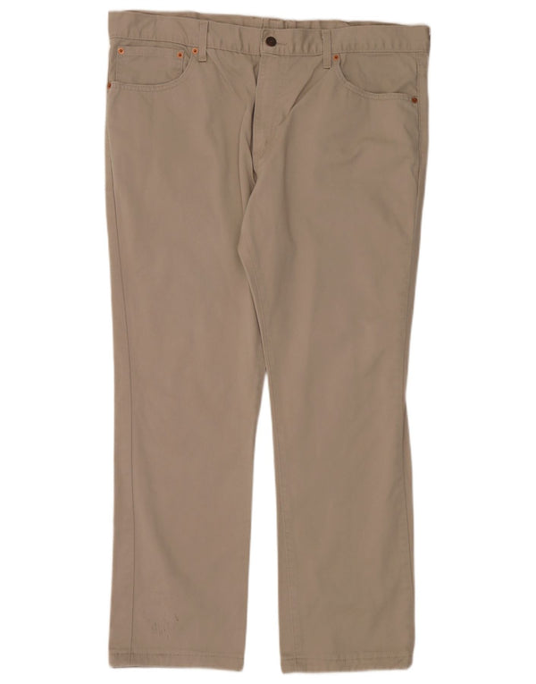 Męskie spodnie Levi's 581 Straight Casual W40 L30 Beżowa bawełna