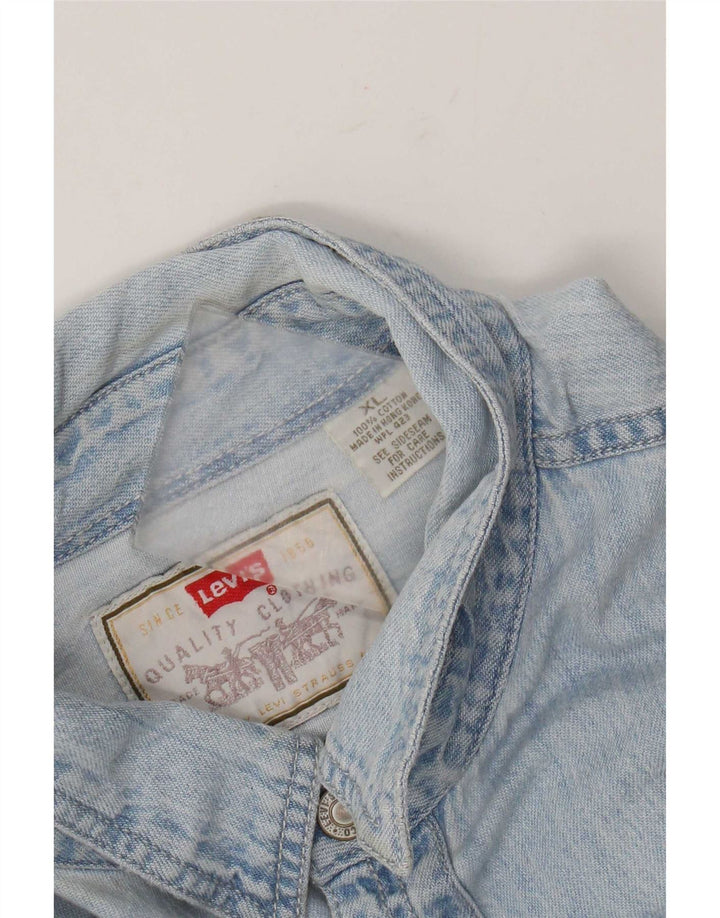 Męska koszula dżinsowa Levi's XL, niebieska, bawełniana