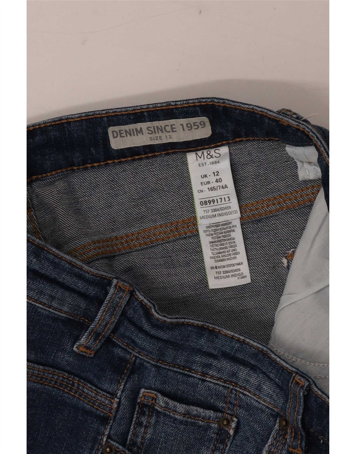 Damskie spodenki jeansowe Marks & Spencer UK 12 Medium W30, niebieskie, bawełniane