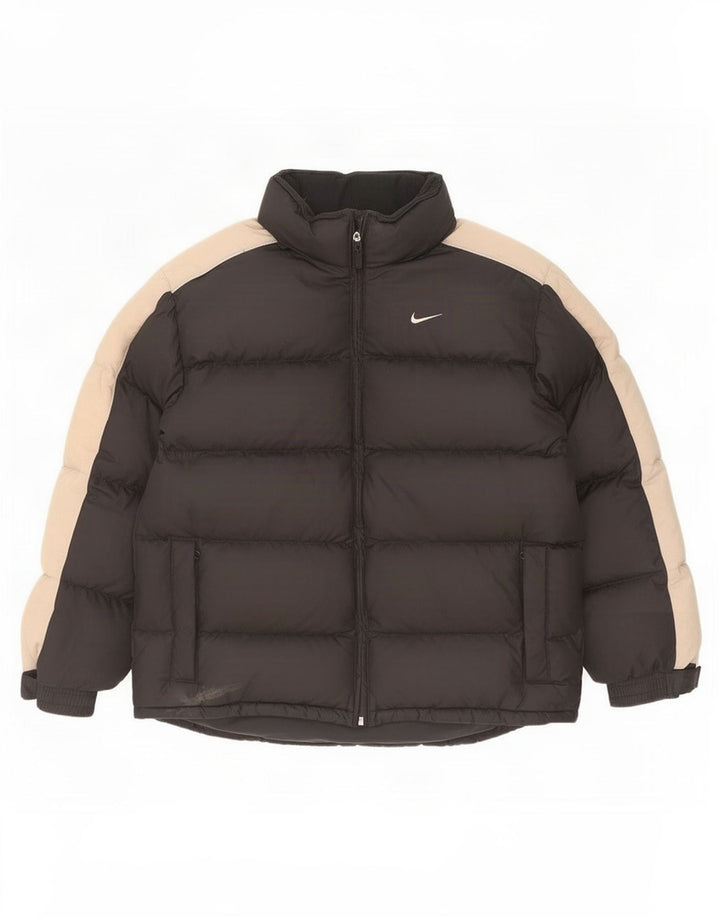 Chłopięca wyściełana kurtka Nike 13-14 lat XL, czarny, kolorowy poliester