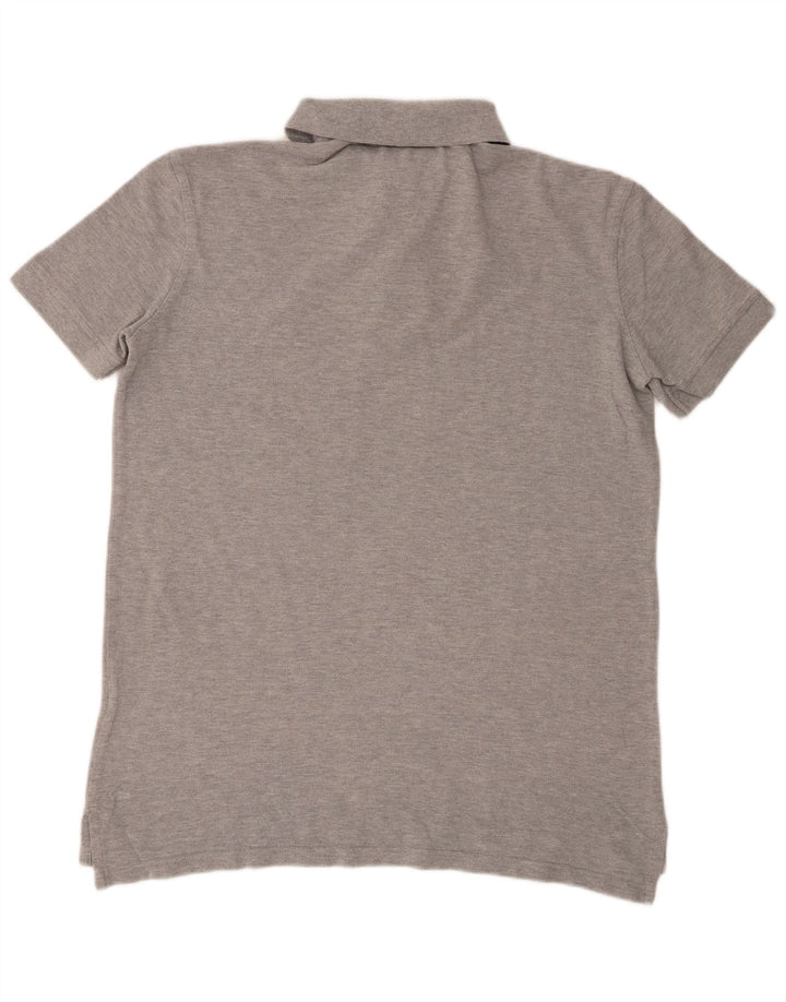 Męska koszulka polo Tommy Hilfiger Średnioszara bawełniana w plamki