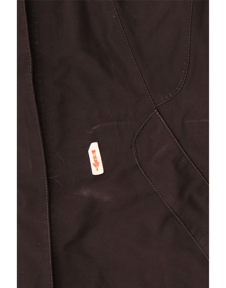 Damski płaszcz wiatrówkowy Jack Wolfskin z kapturem UK 16, duży, czarny poliester