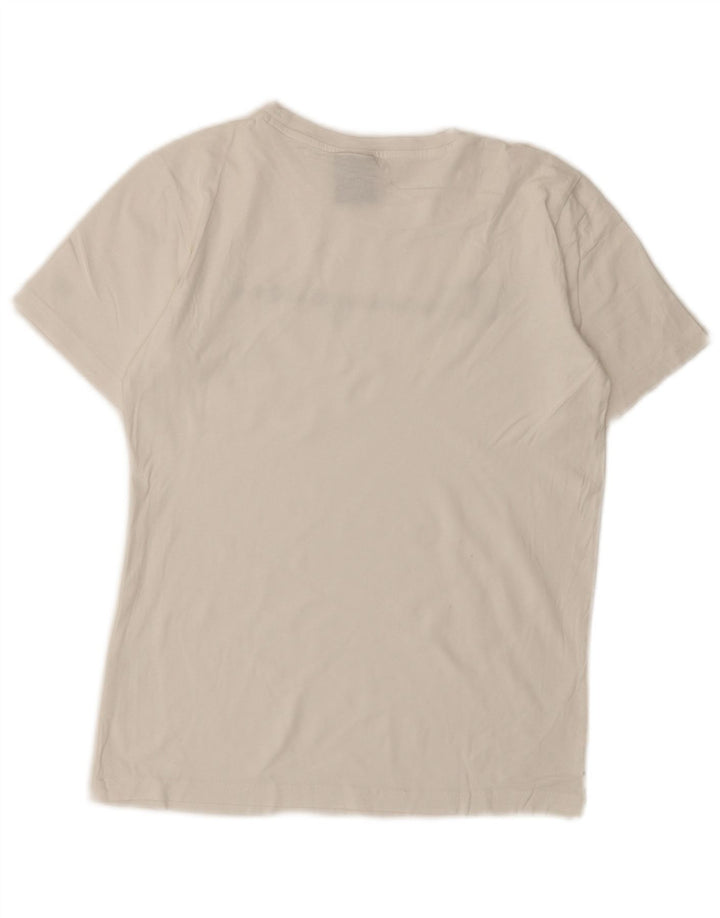 Chłopięcy T-shirt z grafiką Champion, rozmiar 11-12 lat, duży, biały