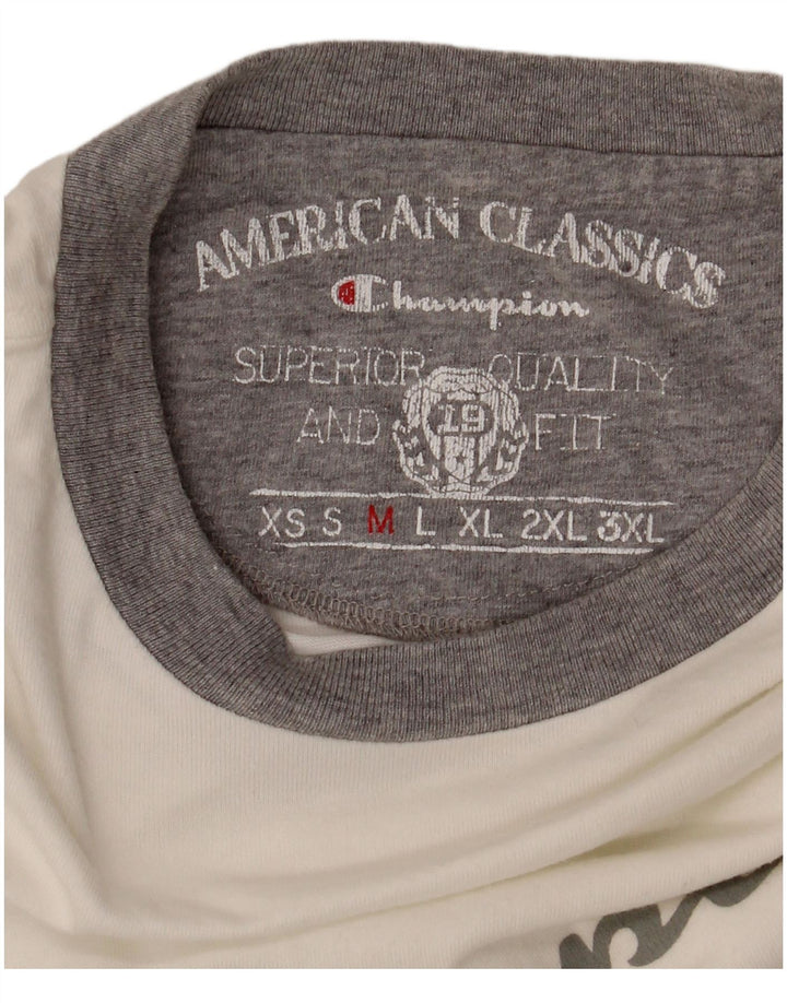 Męski T-shirt Champion z grafiką, średni biały