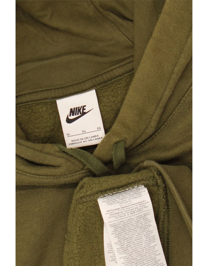 Męski sweter z kapturem NIKE XL, bawełniany khaki