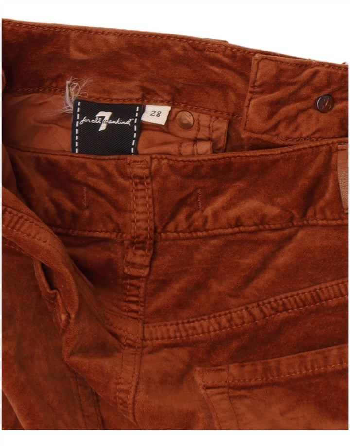 Damskie spodnie typu bootcut 7 For All Mankind W28 L32 brązowe