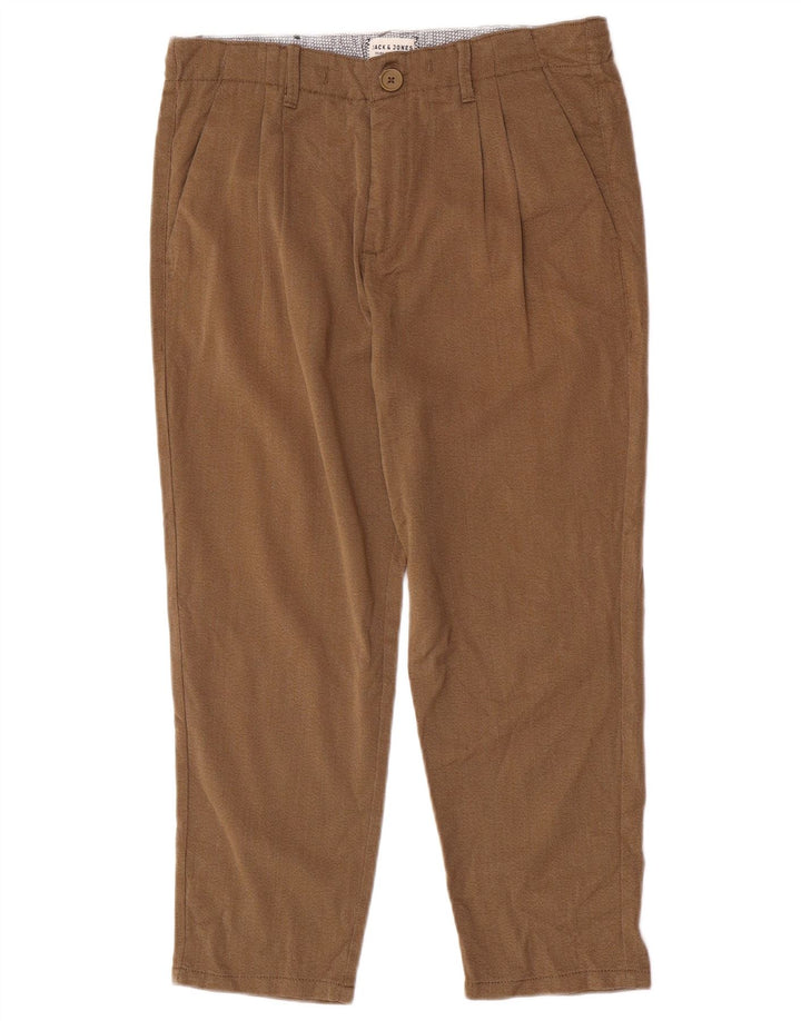 Męskie spodnie Chino Jack & Jones W30 L23 Brązowy poliester