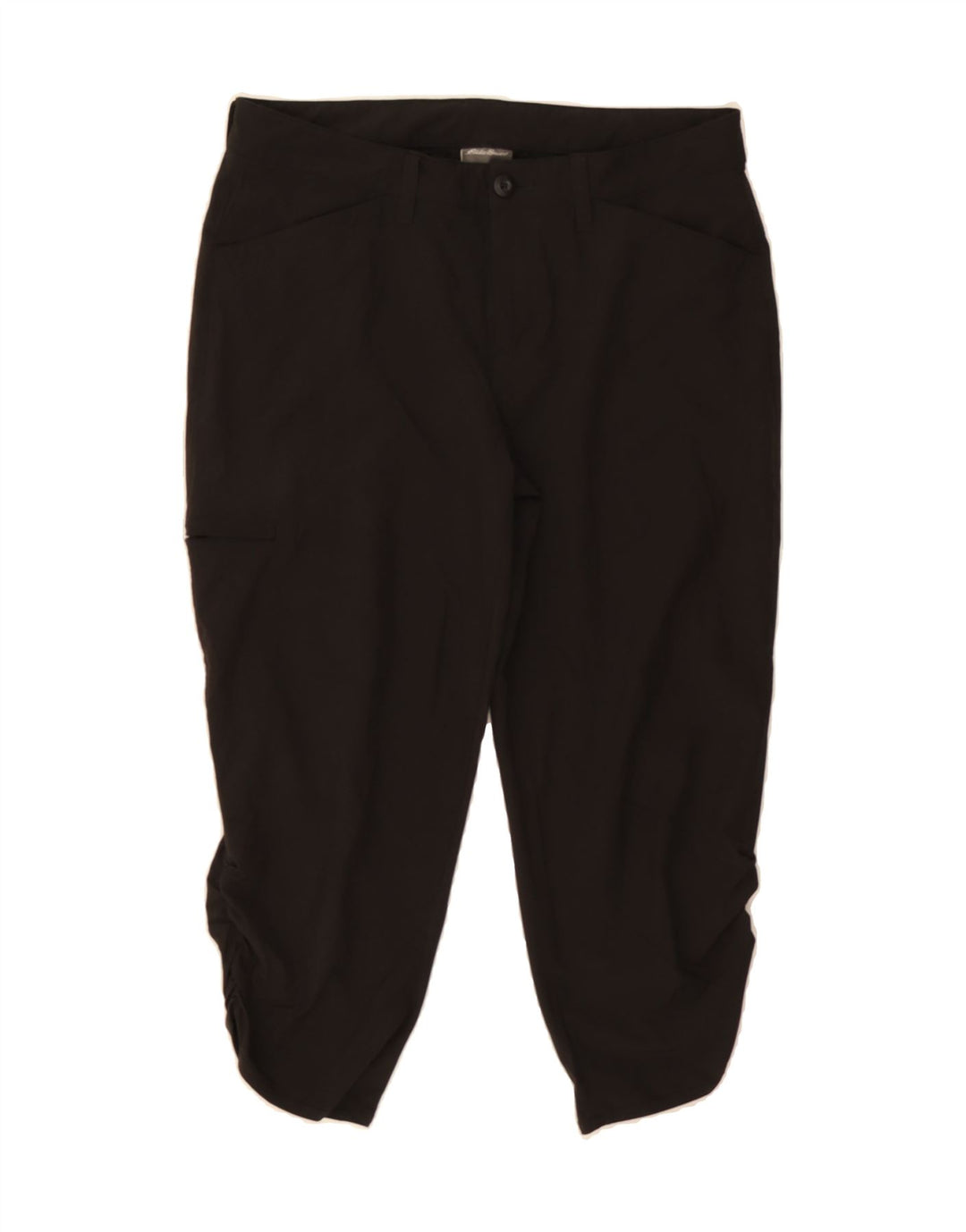 EDDIE BAUER Womens Slim Capri Trousers US 6 Medium W32 L21 Black Polyester Vintage Eddie Bauer and Second-Hand Eddie Bauer from Messina Hembry 