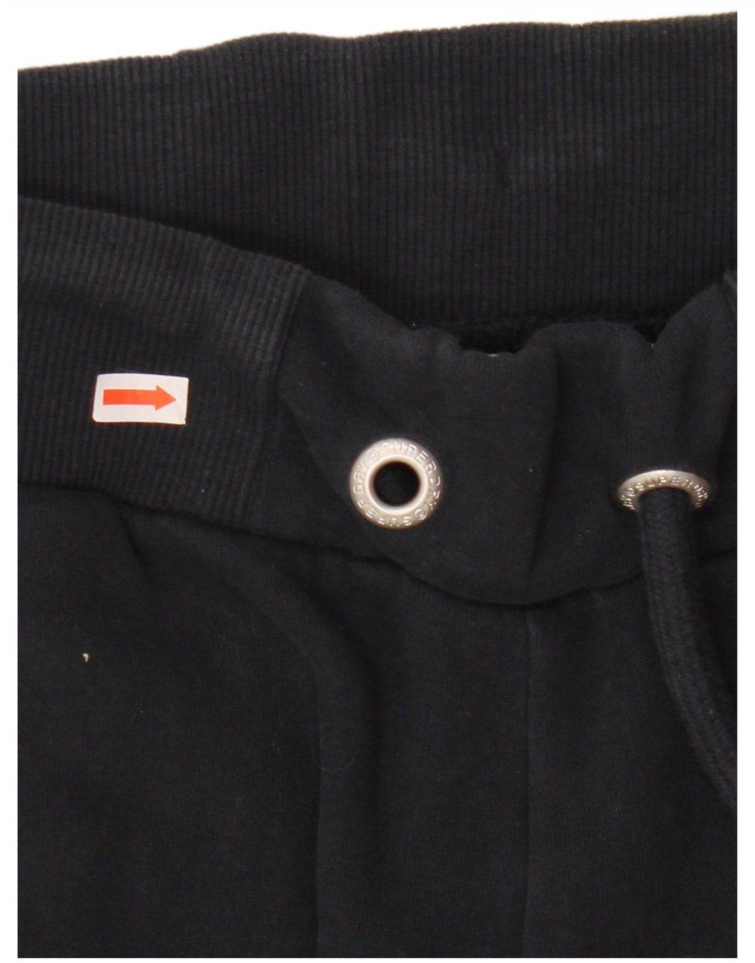 SUPERDRY Męskie spodnie dresowe Joggery, duże, granatowe, bawełniane