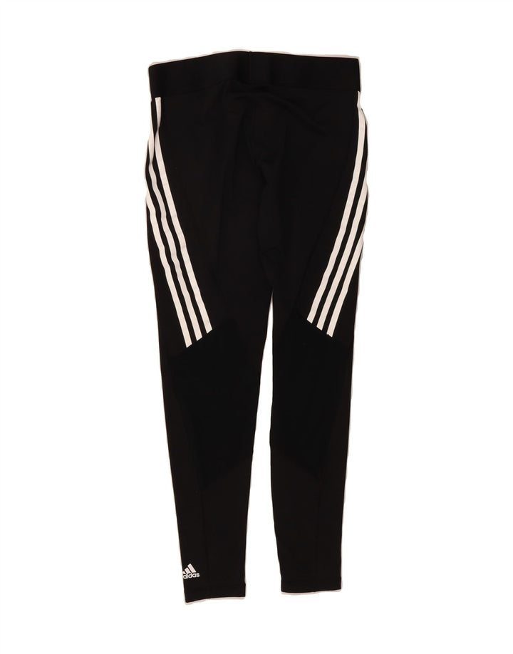 ADIDAS Womens Aeroready Leggings UK 12/14 Medium Black Vintage Adidas and Second-Hand Adidas from Messina Hembry 