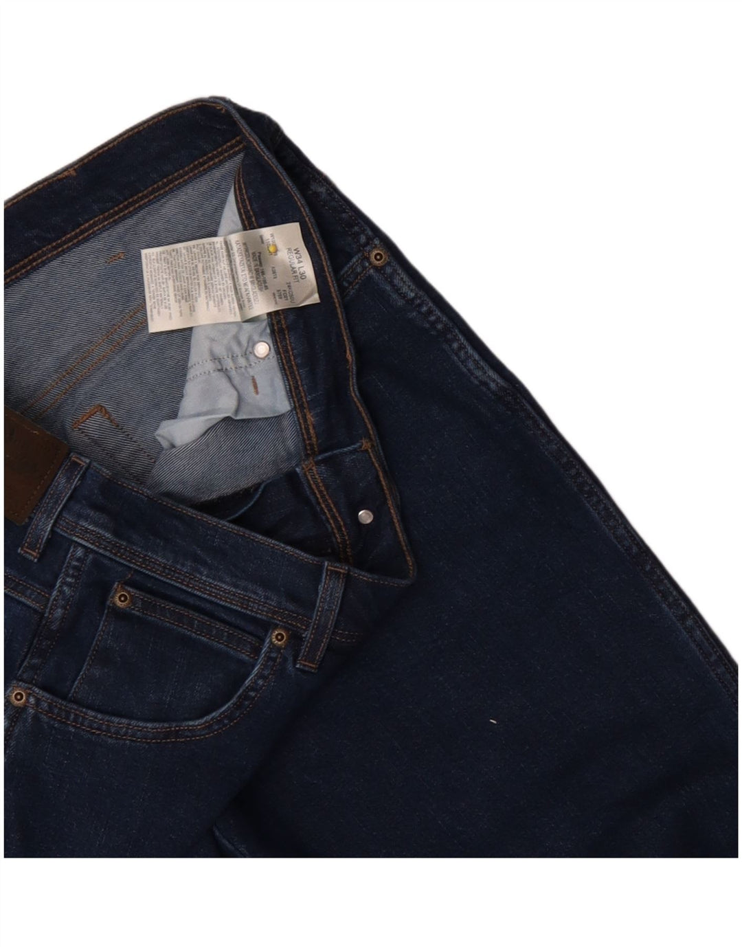 Męskie jeansy Wrangler o prostym kroju W34 L30, niebieskie, bawełniane