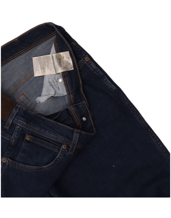 Męskie jeansy Wrangler o prostym kroju W34 L30, niebieskie, bawełniane