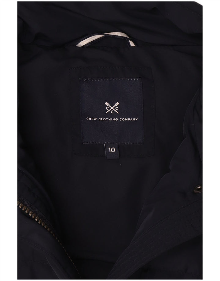 Crew Clothing Damska, oversize'owa wyściełana kamizelka UK 10, mała, granatowa, poliester