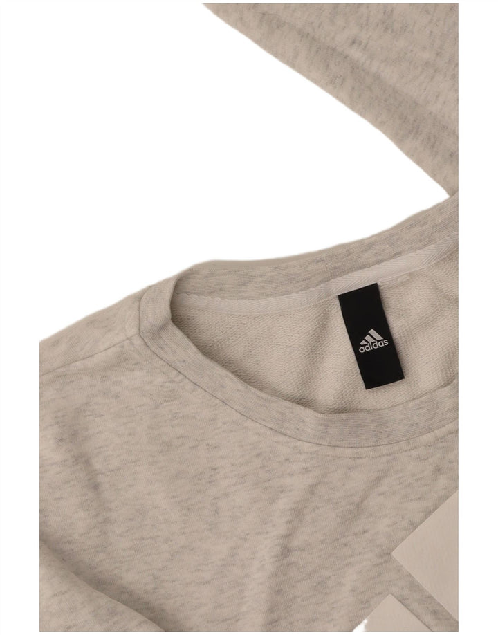 Damska bluza ADIDAS Graphic Jumper UK 16, duża, szara
