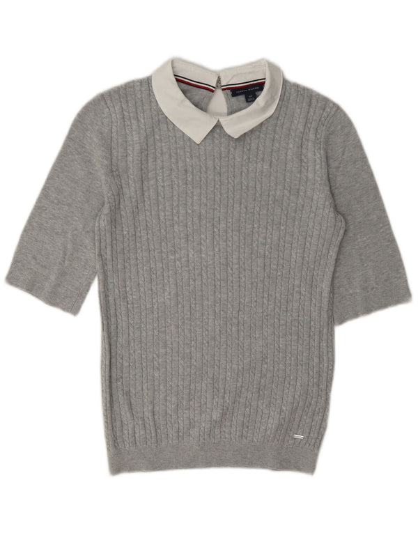 Damski sweter polo Tommy Hilfiger UK 10 Small Grey