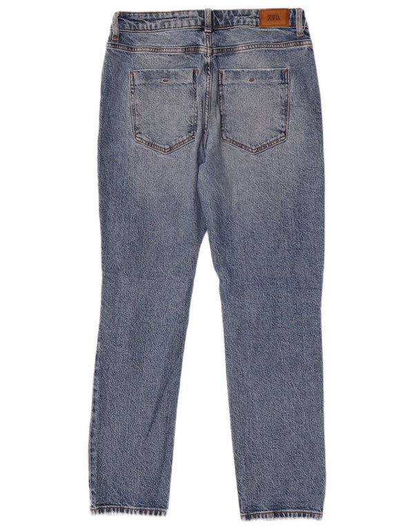 Damskie jeansy Zara w trudnej sytuacji, EU 36 XS W26 L27 Niebieskie