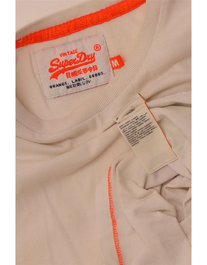 Superdry męskie średnie białe bawełniane