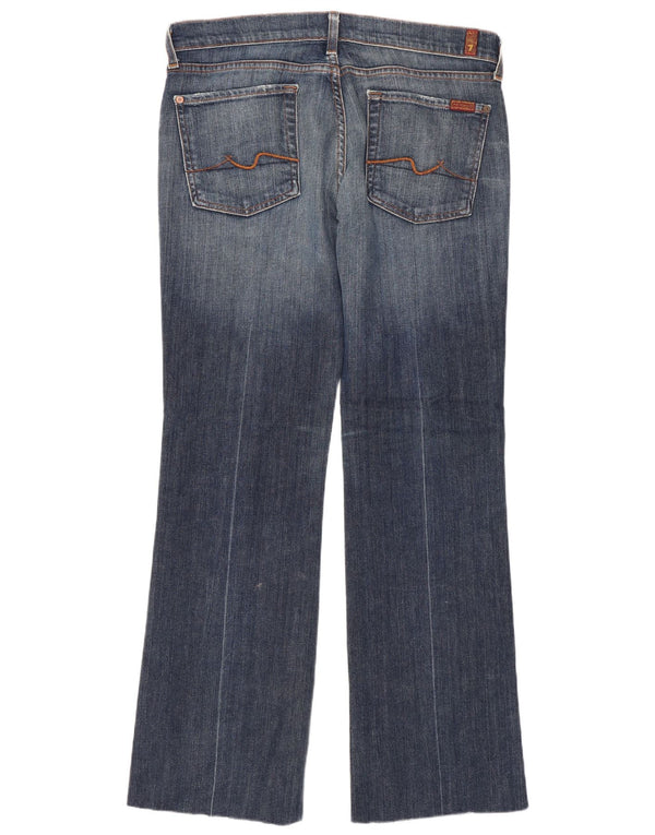 7 For All Mankind Damskie jeansy Bootcut W31 L30 Niebieska bawełna