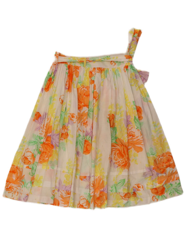 Damska plisowana spódnica w stylu vintage UK 12 Medium W27 Wielobarwna, kwiecista bawełna