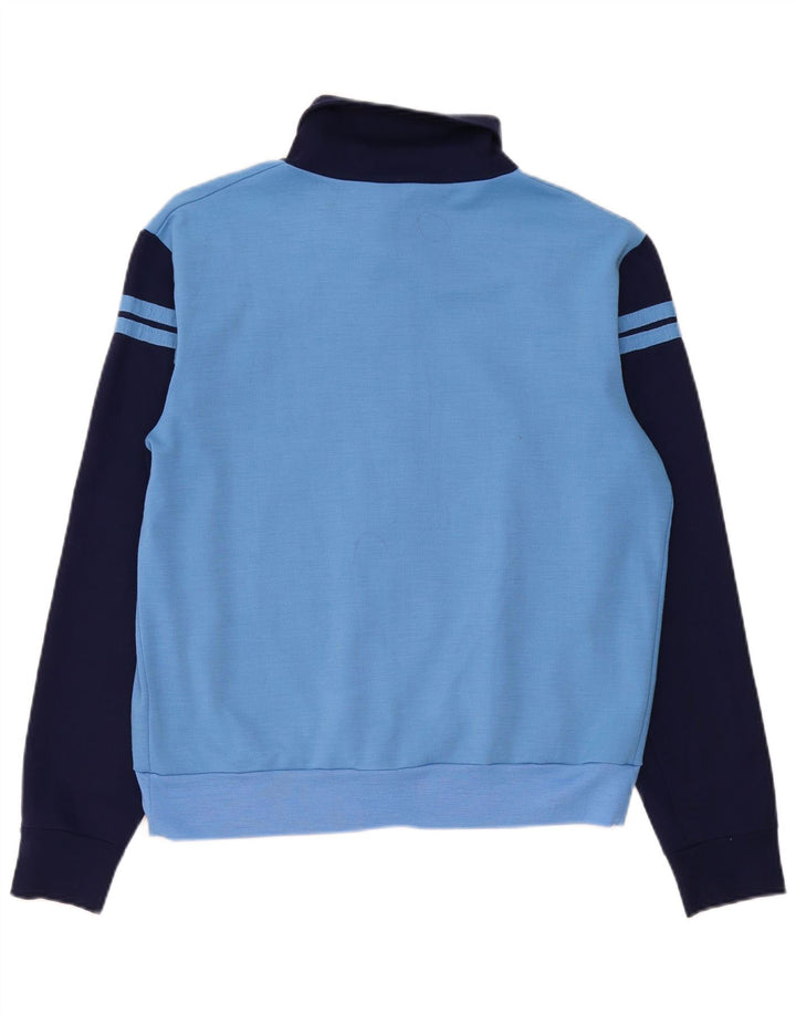 Męska kurtka dresowa Sergio Tacchini, średnia niebieska wełna z blokami kolorów