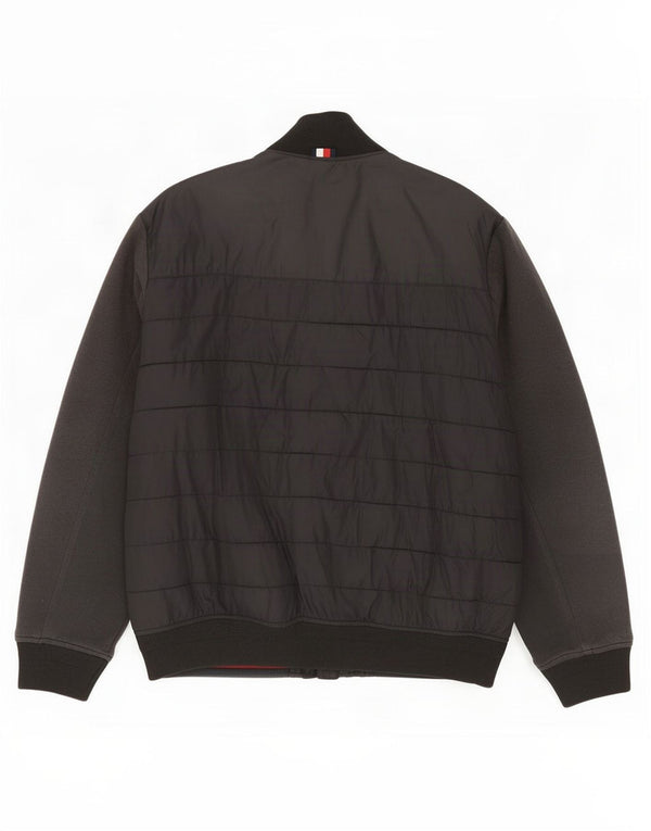 Męska ocieplana kurtka Tommy Hilfiger UK 44 2XL Czarny poliamid