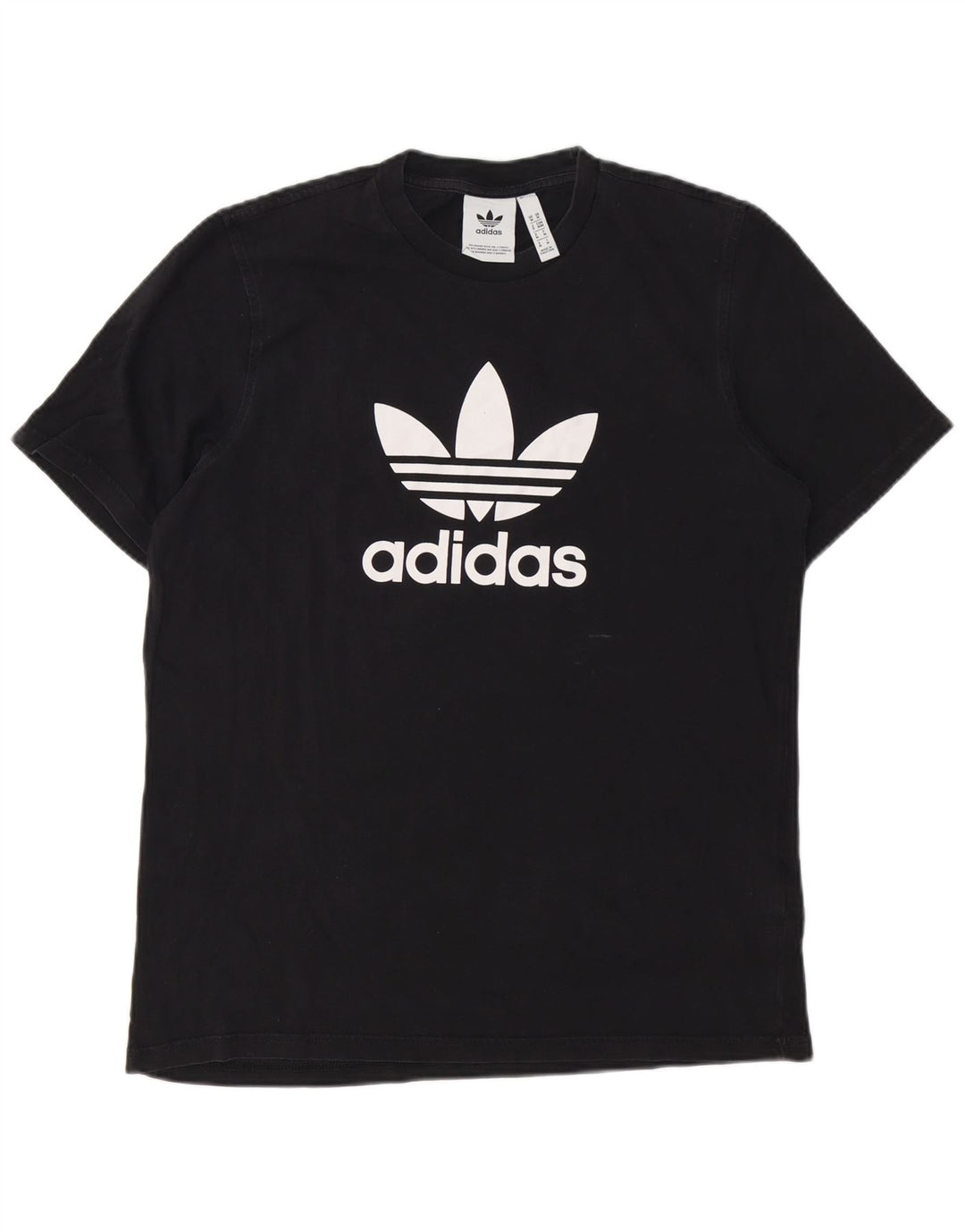 Męska koszulka z grafiką ADIDAS, średnia czarna, bawełniana