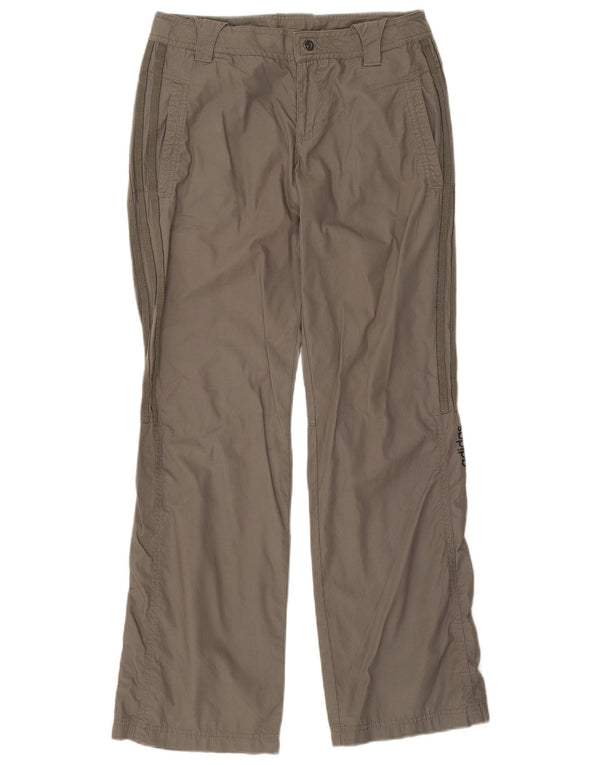 Damskie spodnie turystyczne Adidas UK 10 Small W28 L29 Khaki Cotton