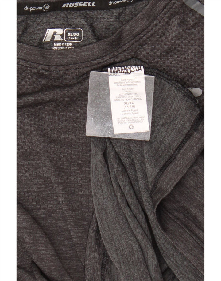 Top chłopięcy Russell Athletic 14-15 lat XL, szary nylon