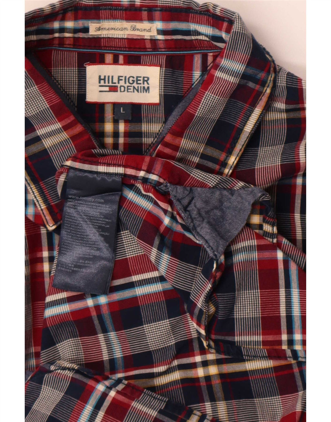 Koszula męska Tommy Hilfiger, duża, wielobarwna, bawełniana krata