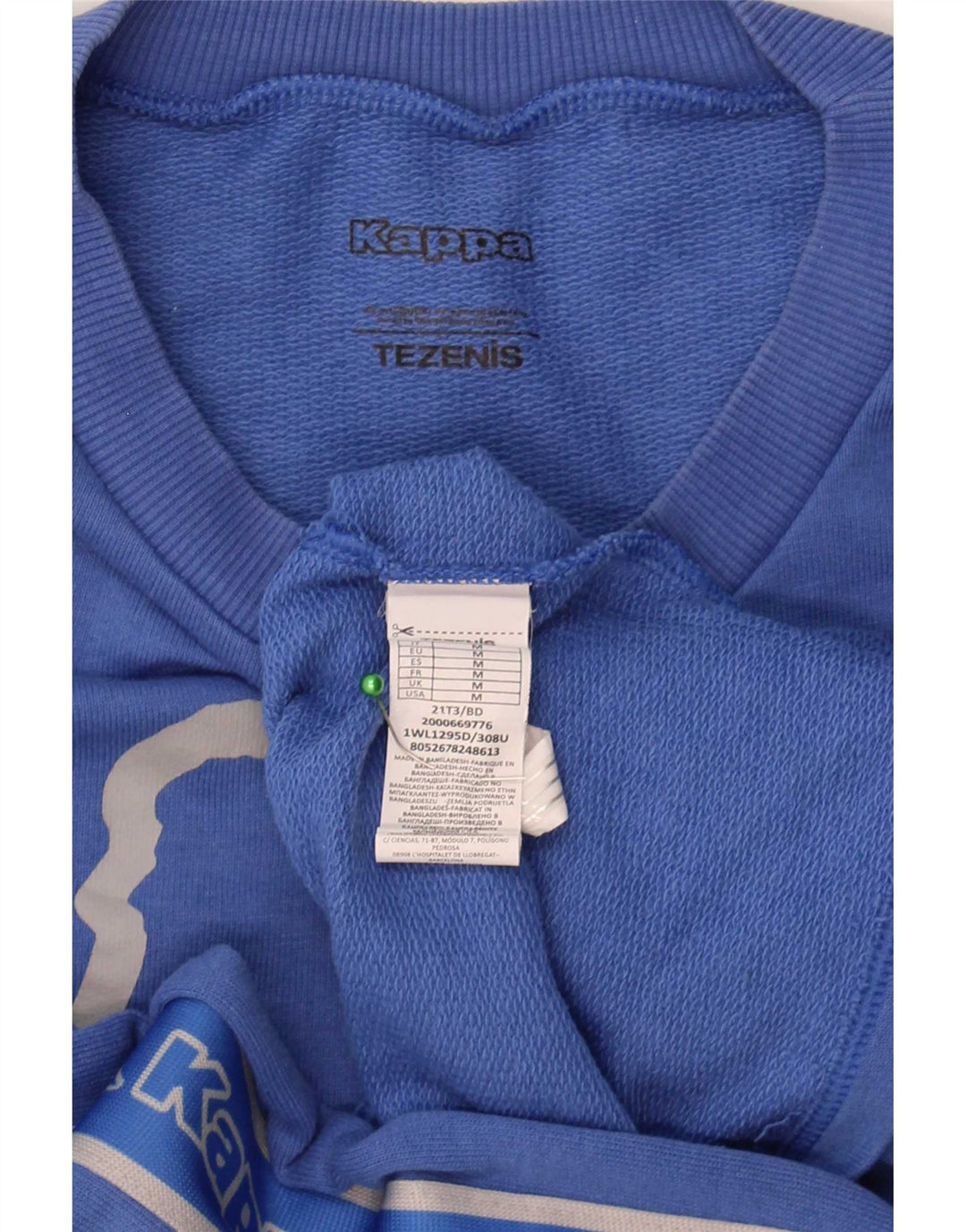 Damska bluza Kappa Tezenis Crop Graphic Jumper UK 14 Średni niebieski
