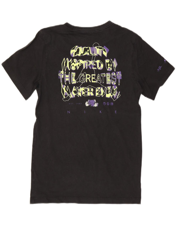 Męski T-shirt z grafiką JORDAN, mały, czarny, bawełniany