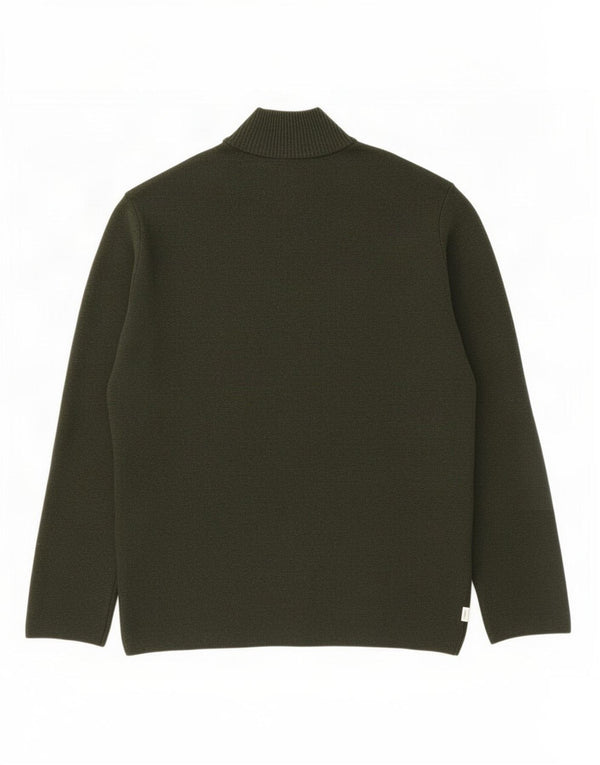 Marks & Spencer Męski sweter rozpinany 2XL, poliester khaki