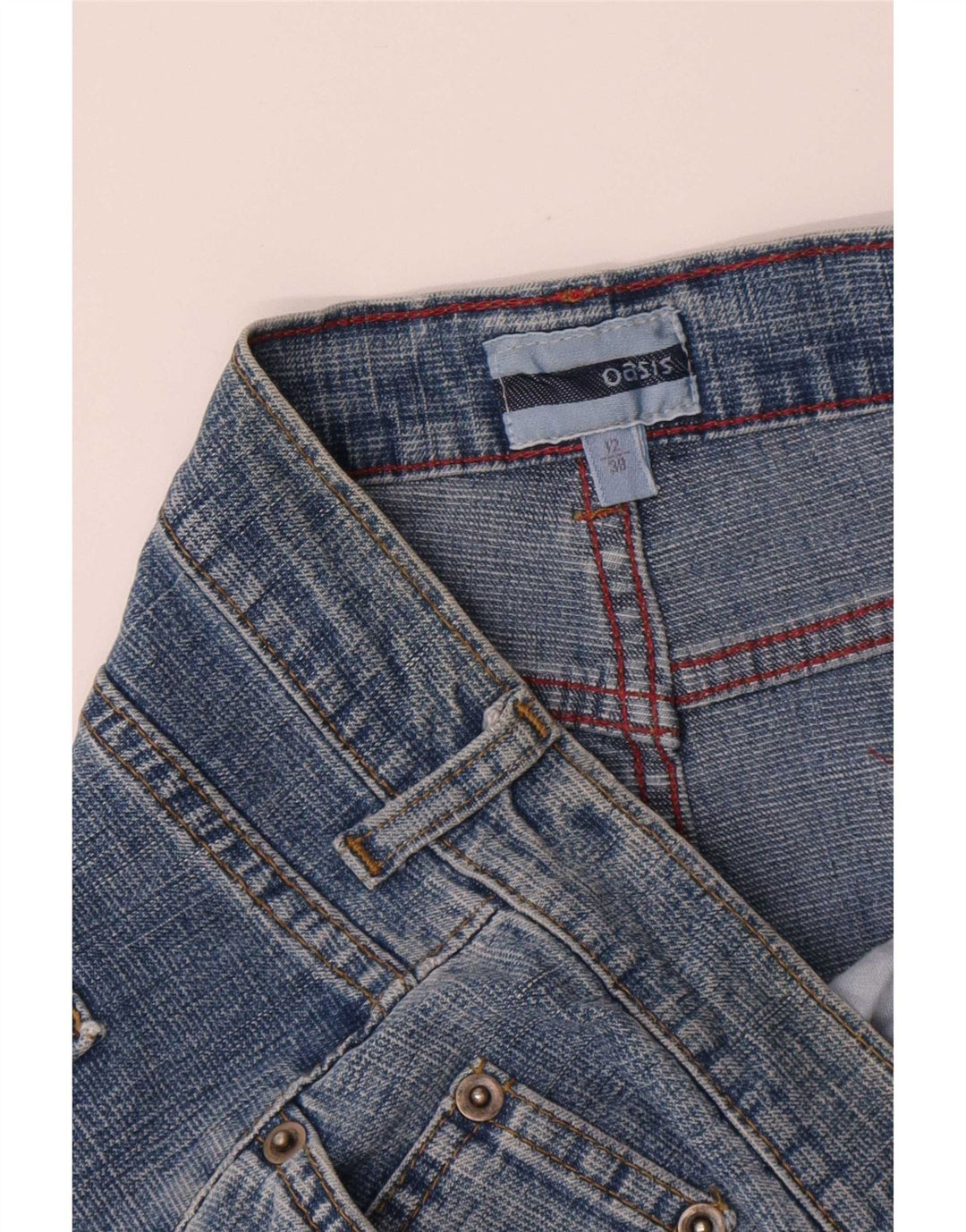 Damska spódnica dżinsowa Oasis UK 12 Medium W30 niebieska