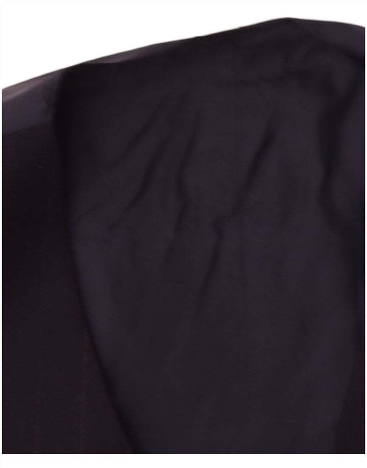 Vintage męska kamizelka w małe granatowe paski