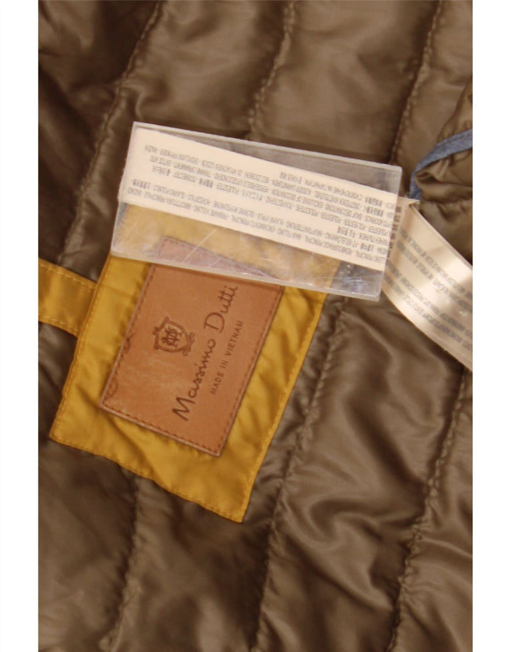 Męska wyściełana kamizelka Massimo Dutti UK 36, mała, żółta, poliester